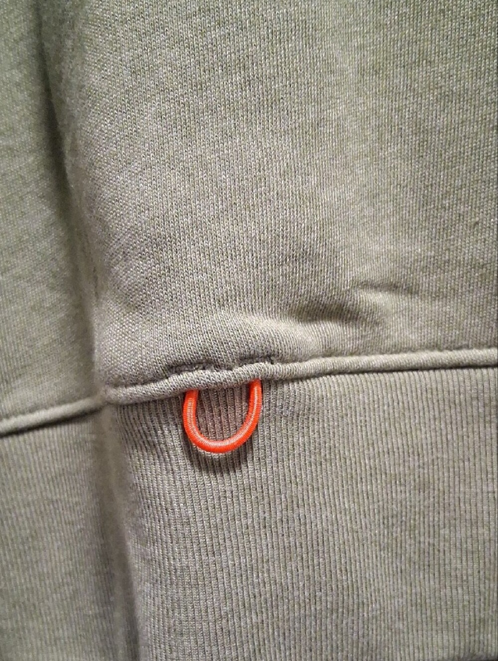 Grundens Men's Olive Green Pullover Hoodie with Front Pocket - Picture 2 of 10